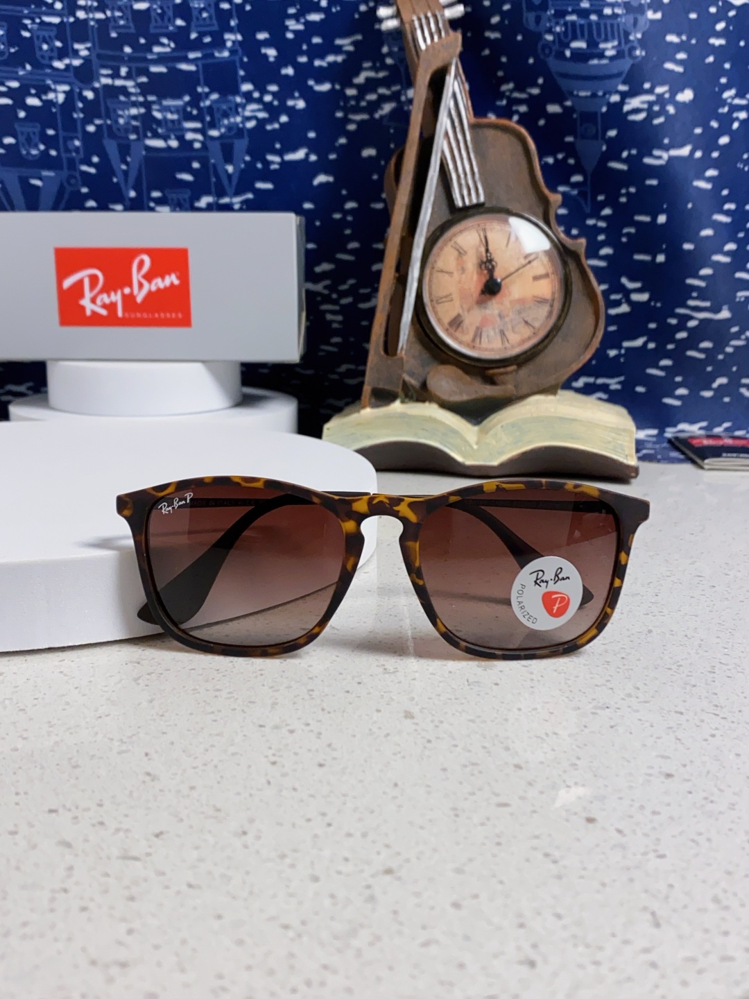 Ray Ban雷朋 新款偏光太阳镜时尚经典百搭户外开车钓鱼墨镜防紫外线潮遮阳太阳镜 RB4187 SIZ