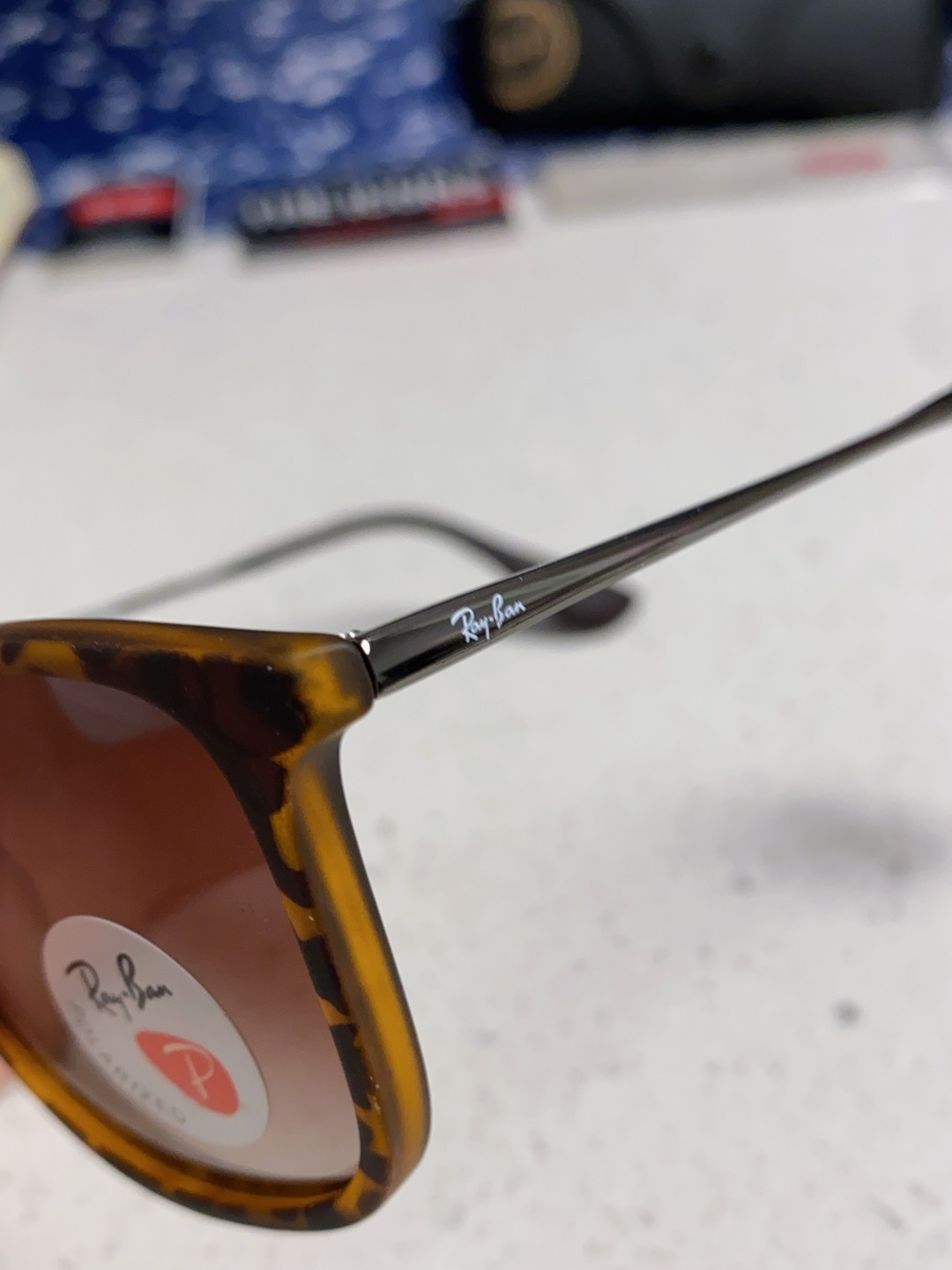 Ray Ban雷朋 新款偏光太阳镜时尚经典百搭户外开车钓鱼墨镜防紫外线潮遮阳太阳镜 RB4187 SIZ