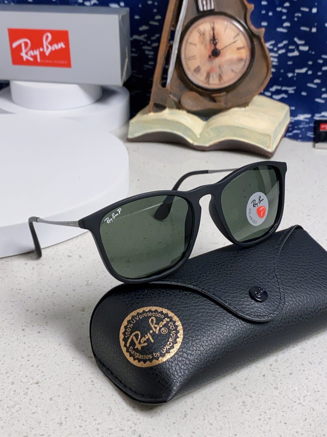 Ray Ban雷朋 新款偏光太阳镜时尚经典百搭户外开车钓鱼墨镜防紫外线潮遮阳太阳镜 RB4187 SIZ