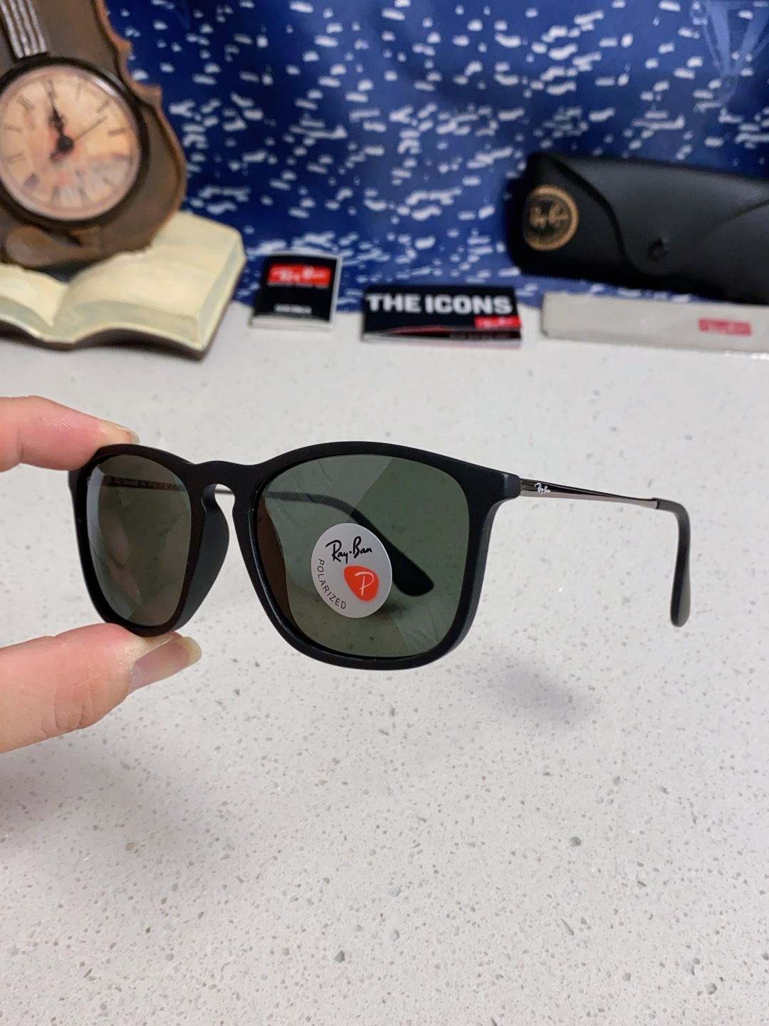 Ray Ban雷朋 新款偏光太阳镜时尚经典百搭户外开车钓鱼墨镜防紫外线潮遮阳太阳镜 RB4187 SIZ