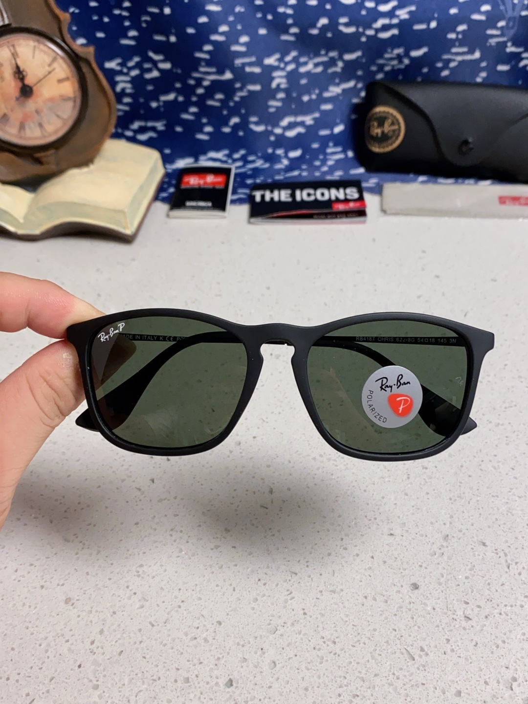 Ray Ban雷朋 新款偏光太阳镜时尚经典百搭户外开车钓鱼墨镜防紫外线潮遮阳太阳镜 RB4187 SIZ