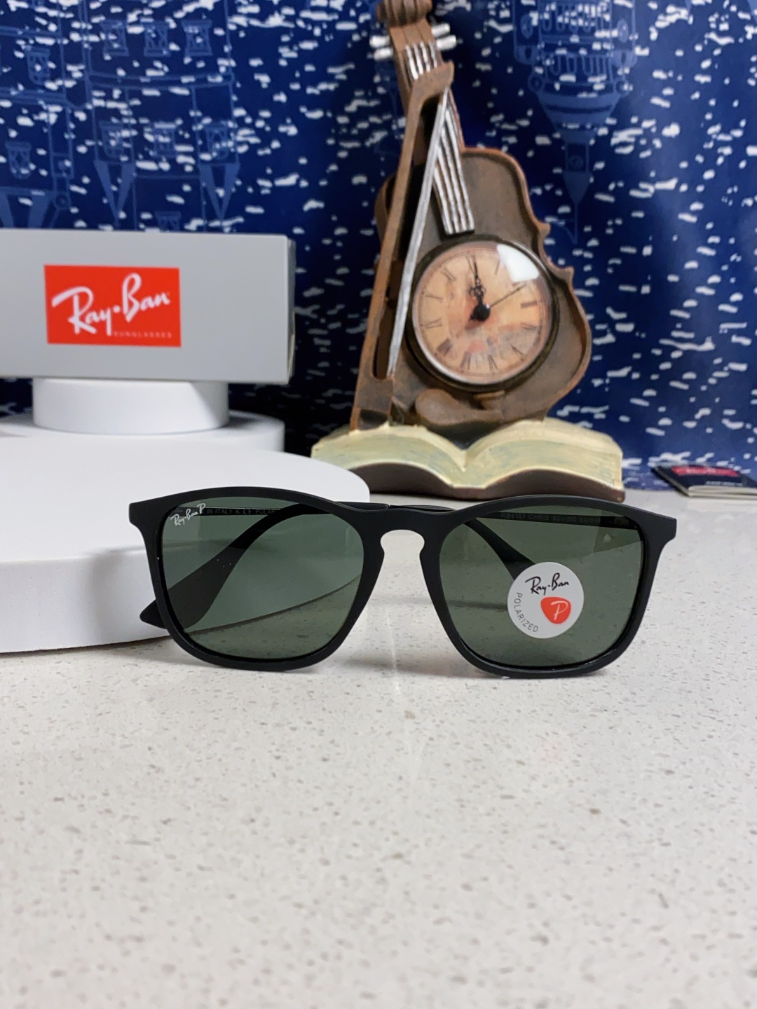 Ray Ban雷朋 新款偏光太阳镜时尚经典百搭户外开车钓鱼墨镜防紫外线潮遮阳太阳镜 RB4187 SIZ