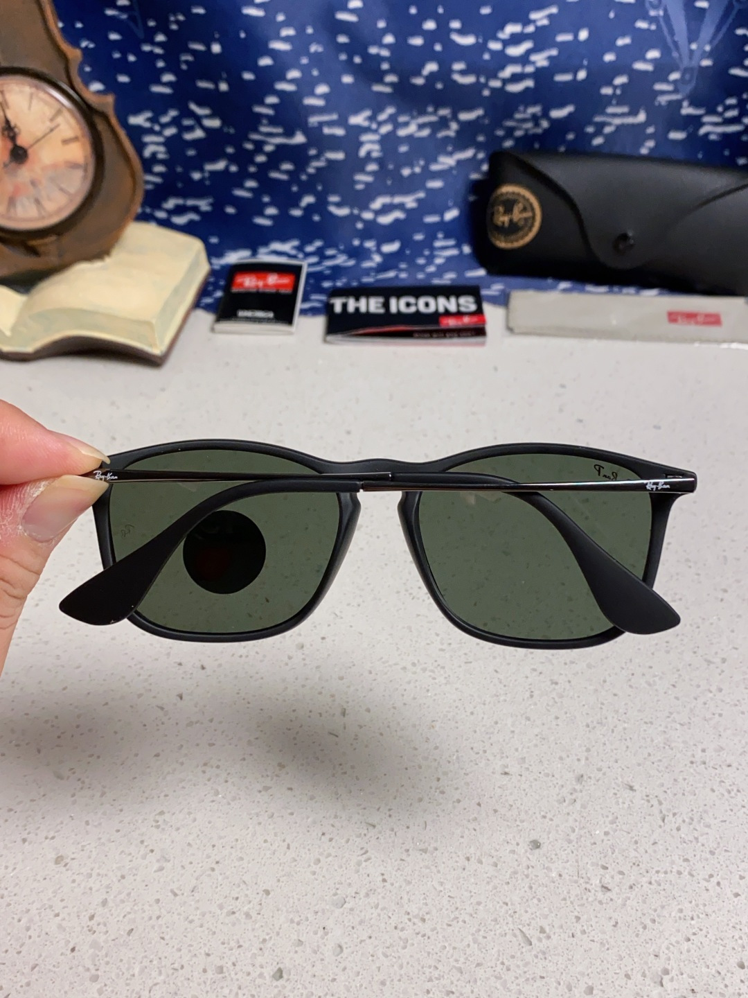 Ray Ban雷朋 新款偏光太阳镜时尚经典百搭户外开车钓鱼墨镜防紫外线潮遮阳太阳镜 RB4187 SIZ