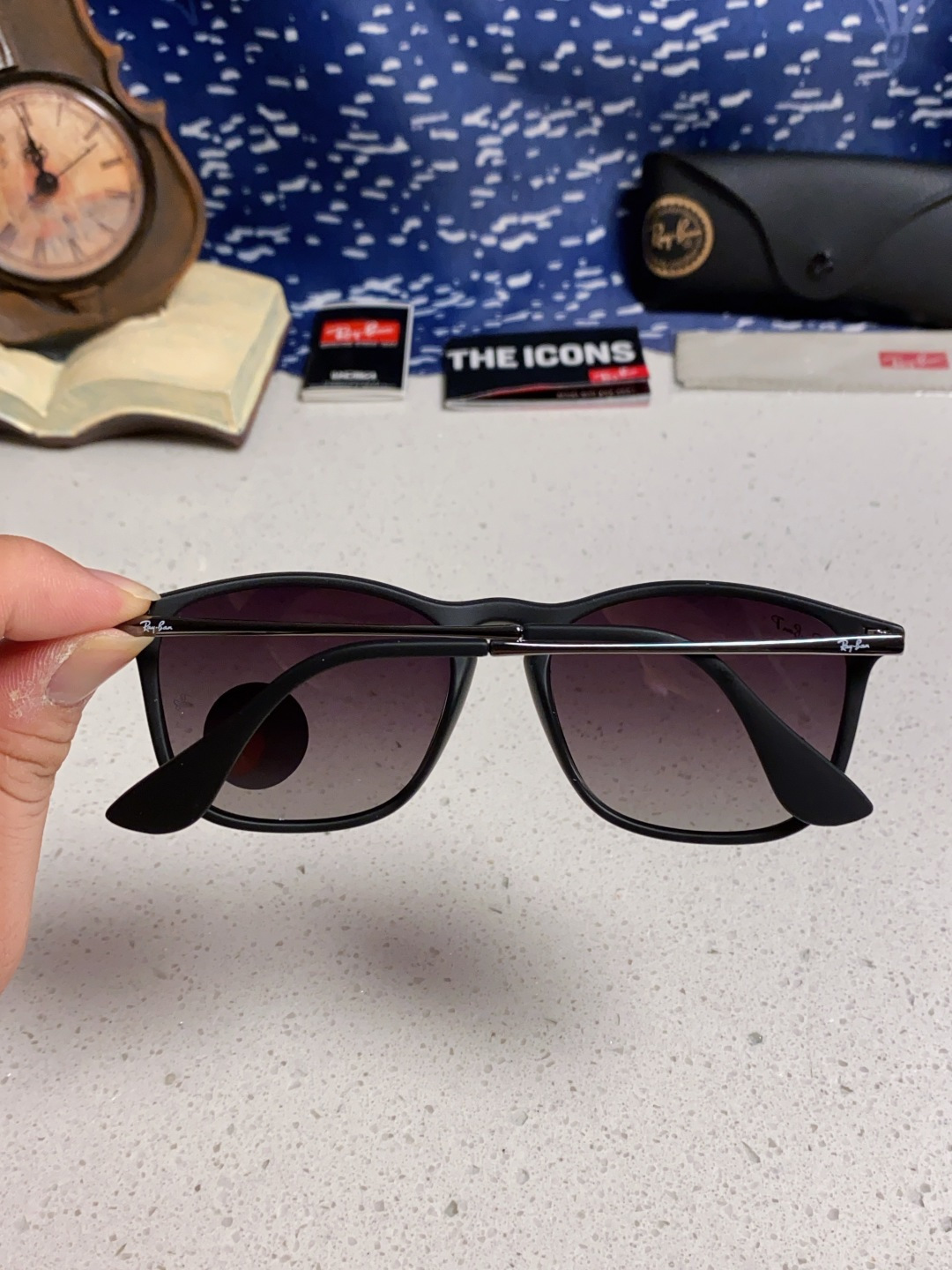 Ray Ban雷朋 新款偏光太阳镜时尚经典百搭户外开车钓鱼墨镜防紫外线潮遮阳太阳镜 RB4187 SIZ