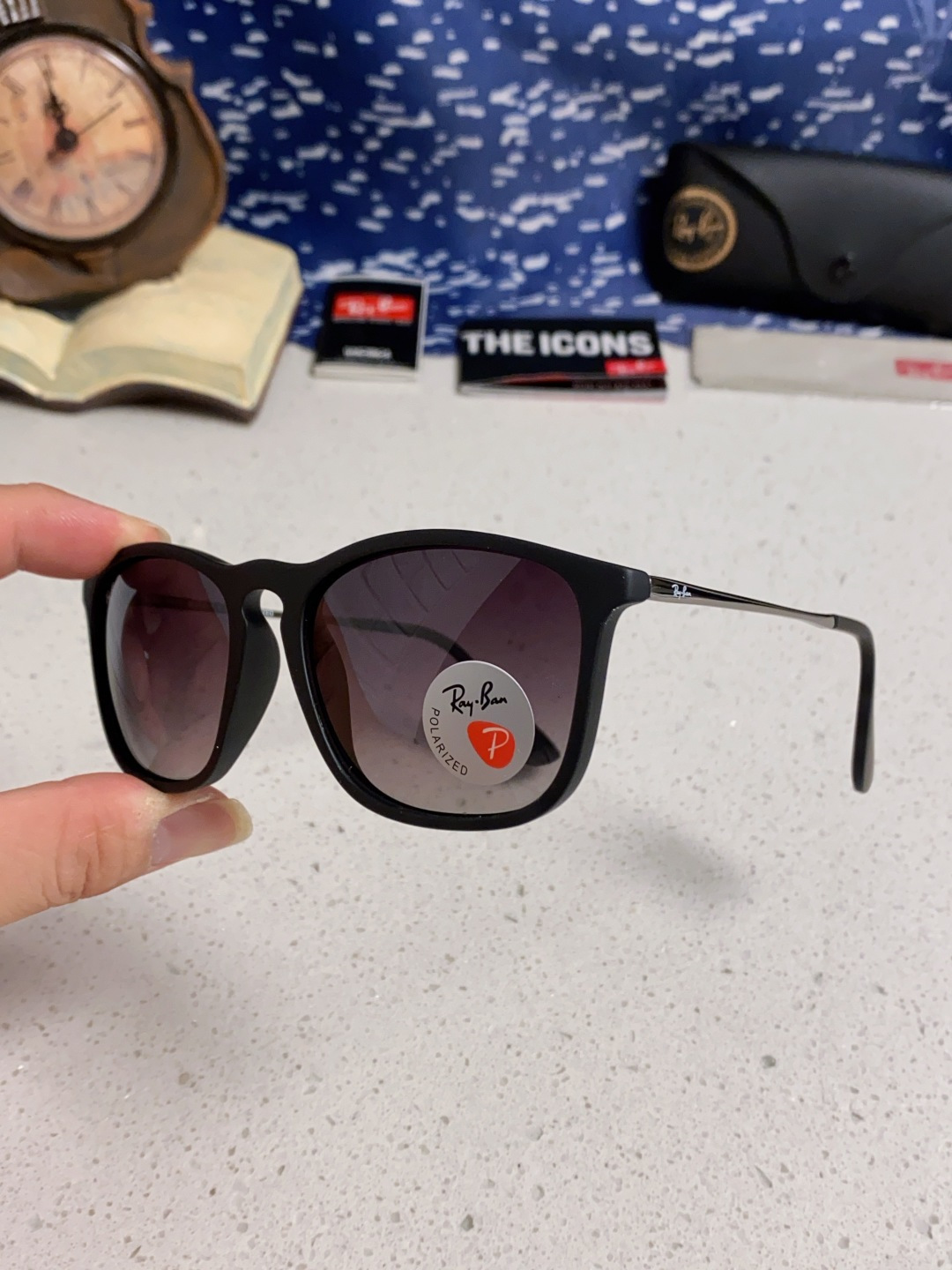 Ray Ban雷朋 新款偏光太阳镜时尚经典百搭户外开车钓鱼墨镜防紫外线潮遮阳太阳镜 RB4187 SIZ