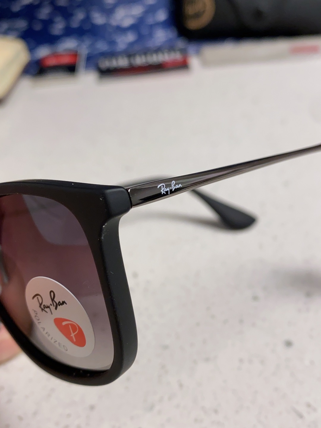 Ray Ban雷朋 新款偏光太阳镜时尚经典百搭户外开车钓鱼墨镜防紫外线潮遮阳太阳镜 RB4187 SIZ