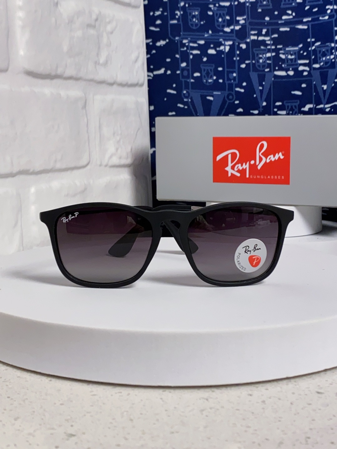 Ray Ban雷朋 新款偏光太阳镜时尚经典百搭户外开车钓鱼墨镜防紫外线潮遮阳太阳镜 RB4187 SIZ