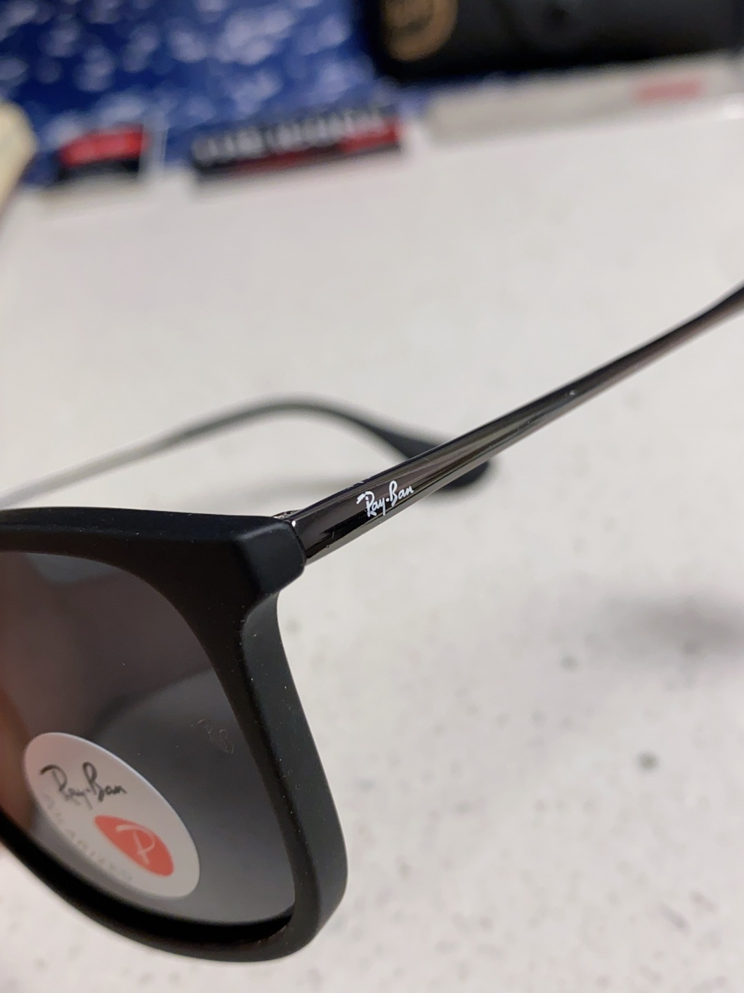 Ray Ban雷朋 新款偏光太阳镜时尚经典百搭户外开车钓鱼墨镜防紫外线潮遮阳太阳镜 RB4187 SIZ