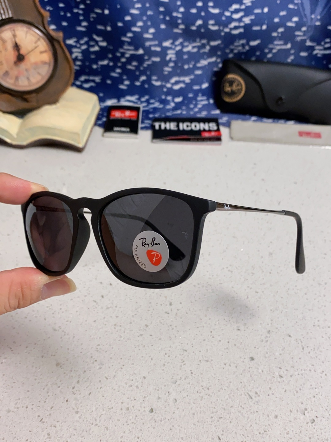 Ray Ban雷朋 新款偏光太阳镜时尚经典百搭户外开车钓鱼墨镜防紫外线潮遮阳太阳镜 RB4187 SIZ