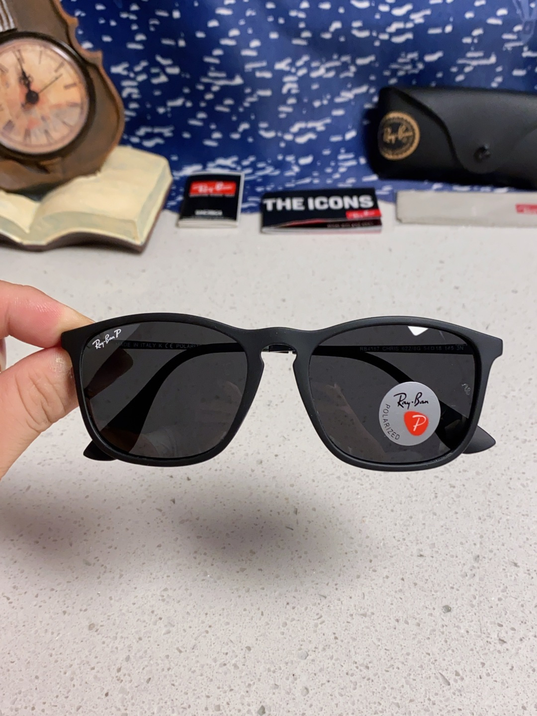 Ray Ban雷朋 新款偏光太阳镜时尚经典百搭户外开车钓鱼墨镜防紫外线潮遮阳太阳镜 RB4187 SIZ