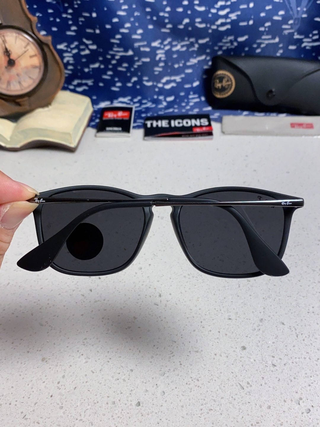 Ray Ban雷朋 新款偏光太阳镜时尚经典百搭户外开车钓鱼墨镜防紫外线潮遮阳太阳镜 RB4187 SIZ