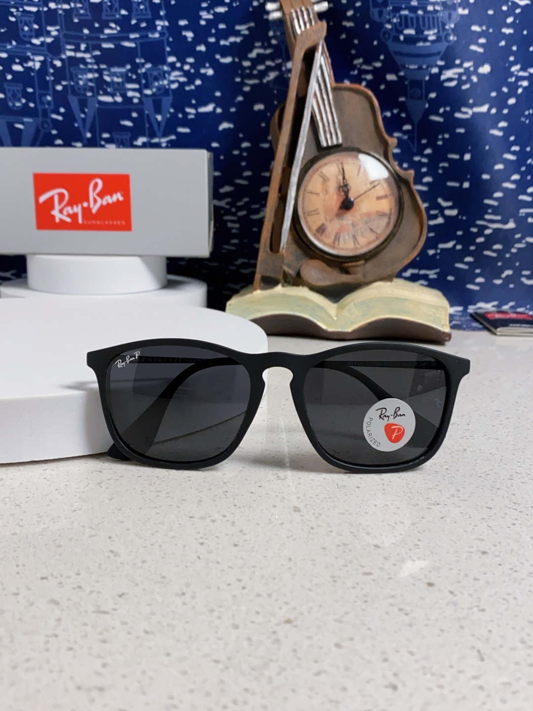 Ray Ban雷朋 新款偏光太阳镜时尚经典百搭户外开车钓鱼墨镜防紫外线潮遮阳太阳镜 RB4187 SIZ