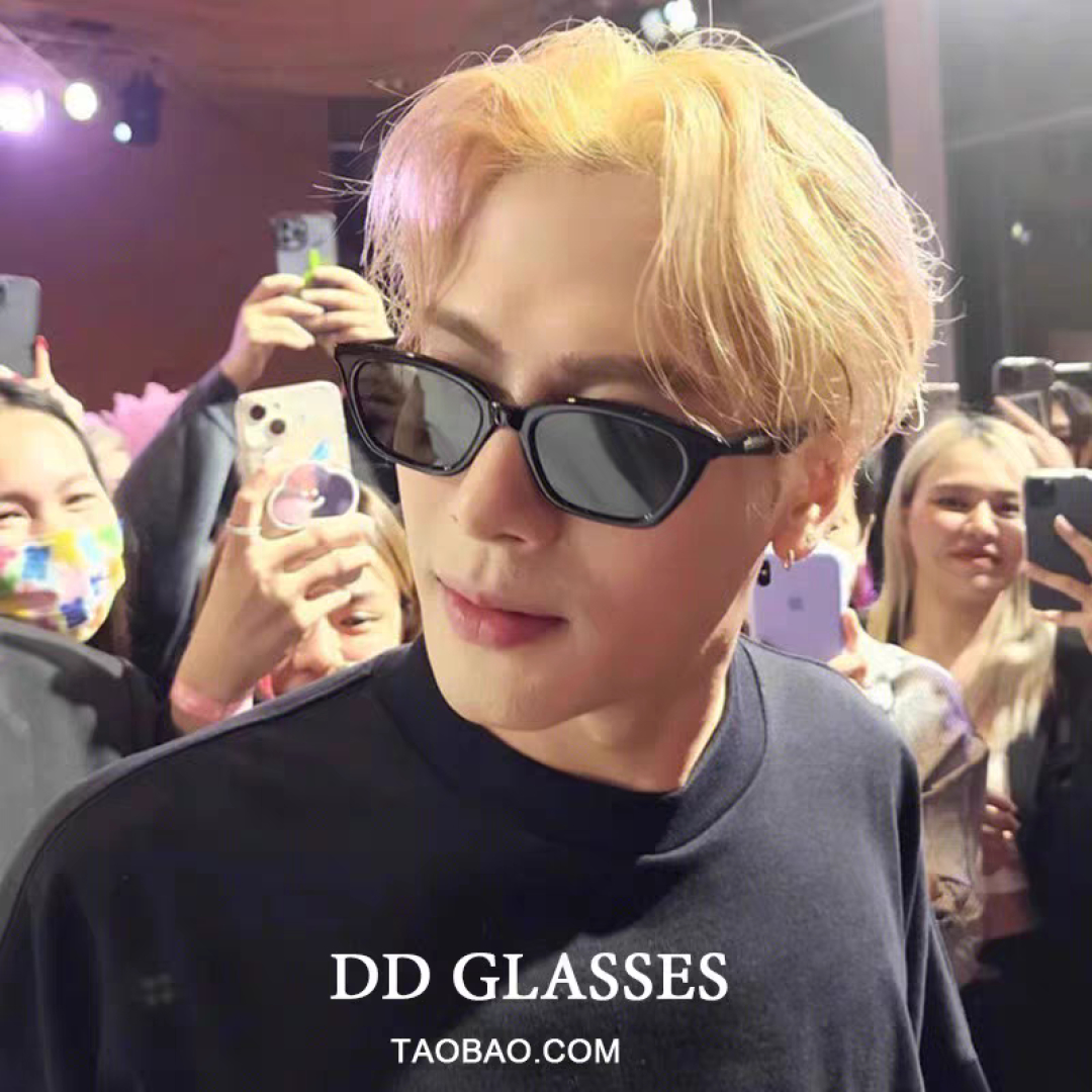 Gentle Moster(GM) Gm猫眼素颜平光镜女防蓝光学生近视眼镜 有度数眼镜框圆脸显瘦 型号：