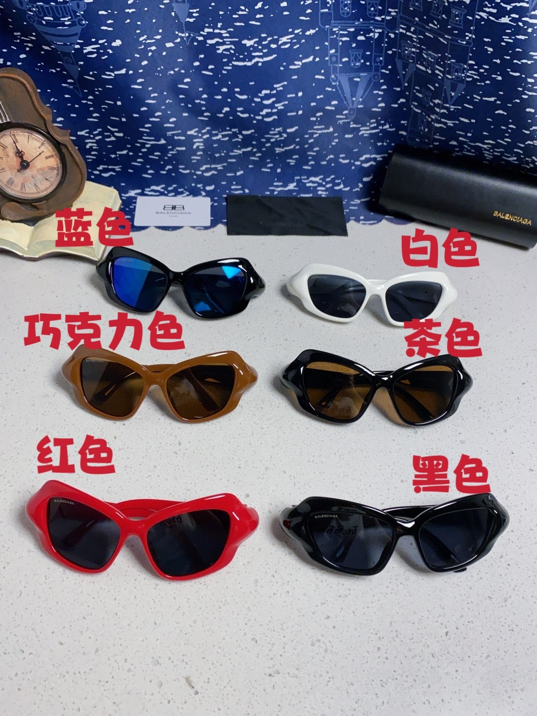 BALENCIAGA巴黎世家 2025新款 BB0353S欧美潮流大框时尚个性女士墨镜太阳镜