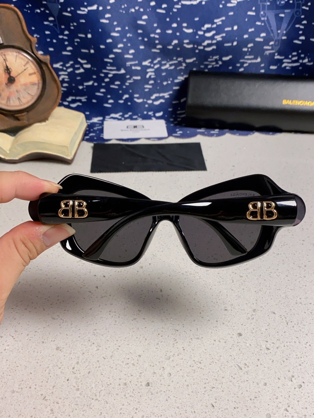 BALENCIAGA巴黎世家 2025新款 BB0353S欧美潮流大框时尚个性女士墨镜太阳镜