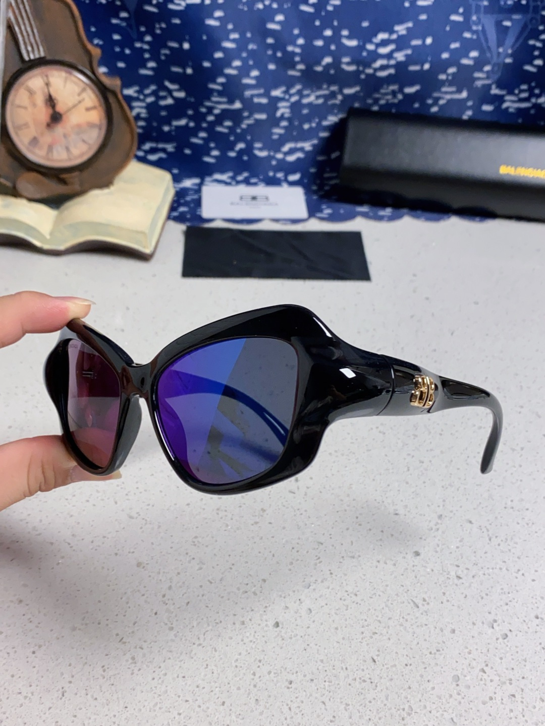 BALENCIAGA巴黎世家 2025新款 BB0353S欧美潮流大框时尚个性女士墨镜太阳镜
