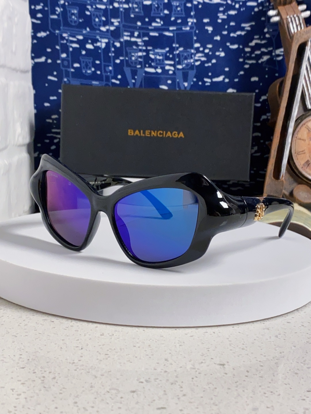 BALENCIAGA巴黎世家 2025新款 BB0353S欧美潮流大框时尚个性女士墨镜太阳镜