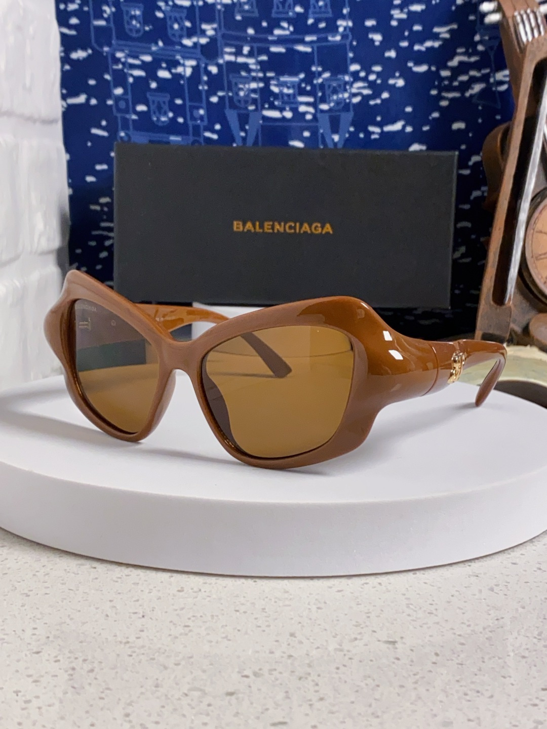 BALENCIAGA巴黎世家 2025新款 BB0353S欧美潮流大框时尚个性女士墨镜太阳镜