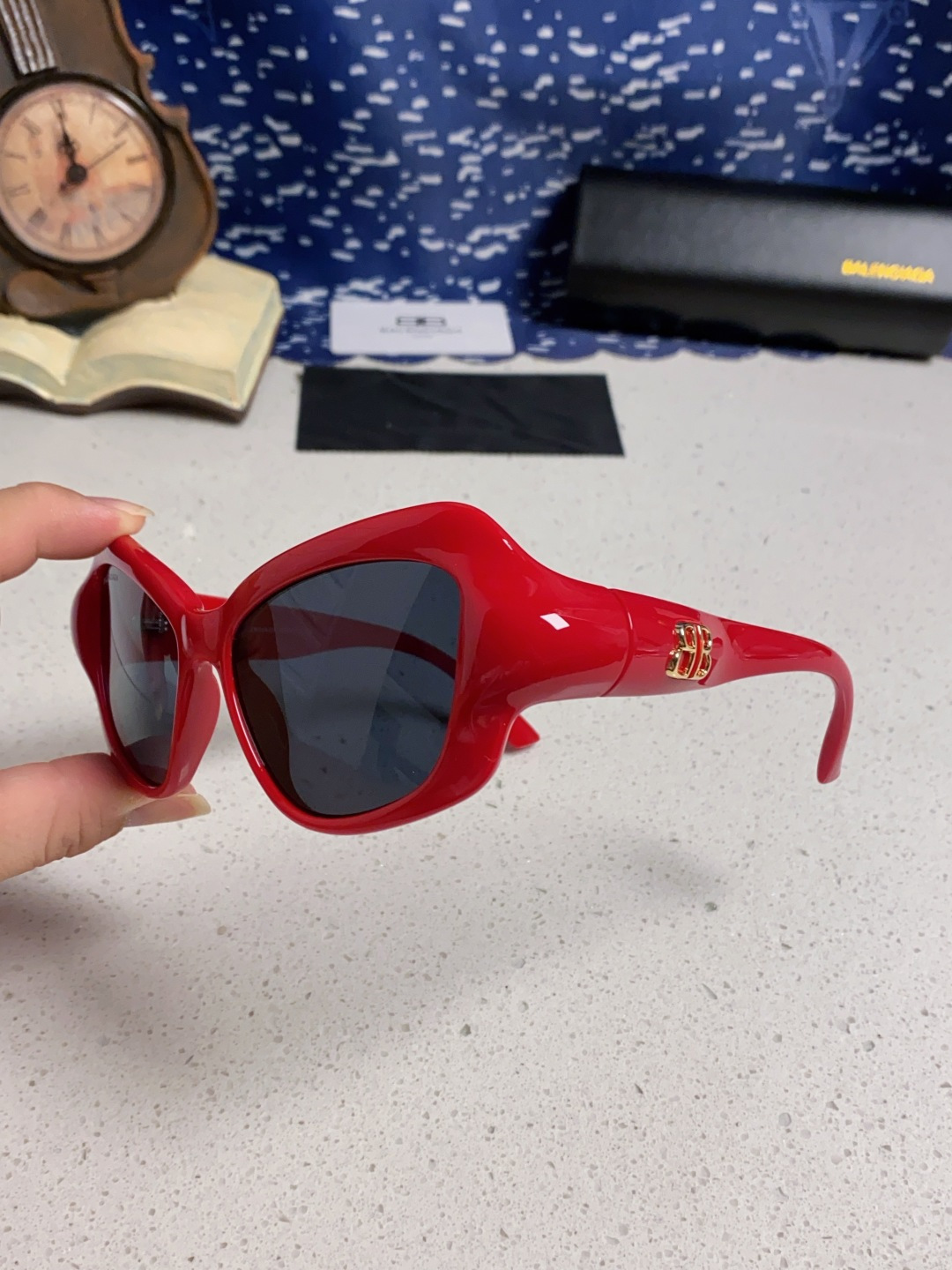 BALENCIAGA巴黎世家 2025新款 BB0353S欧美潮流大框时尚个性女士墨镜太阳镜