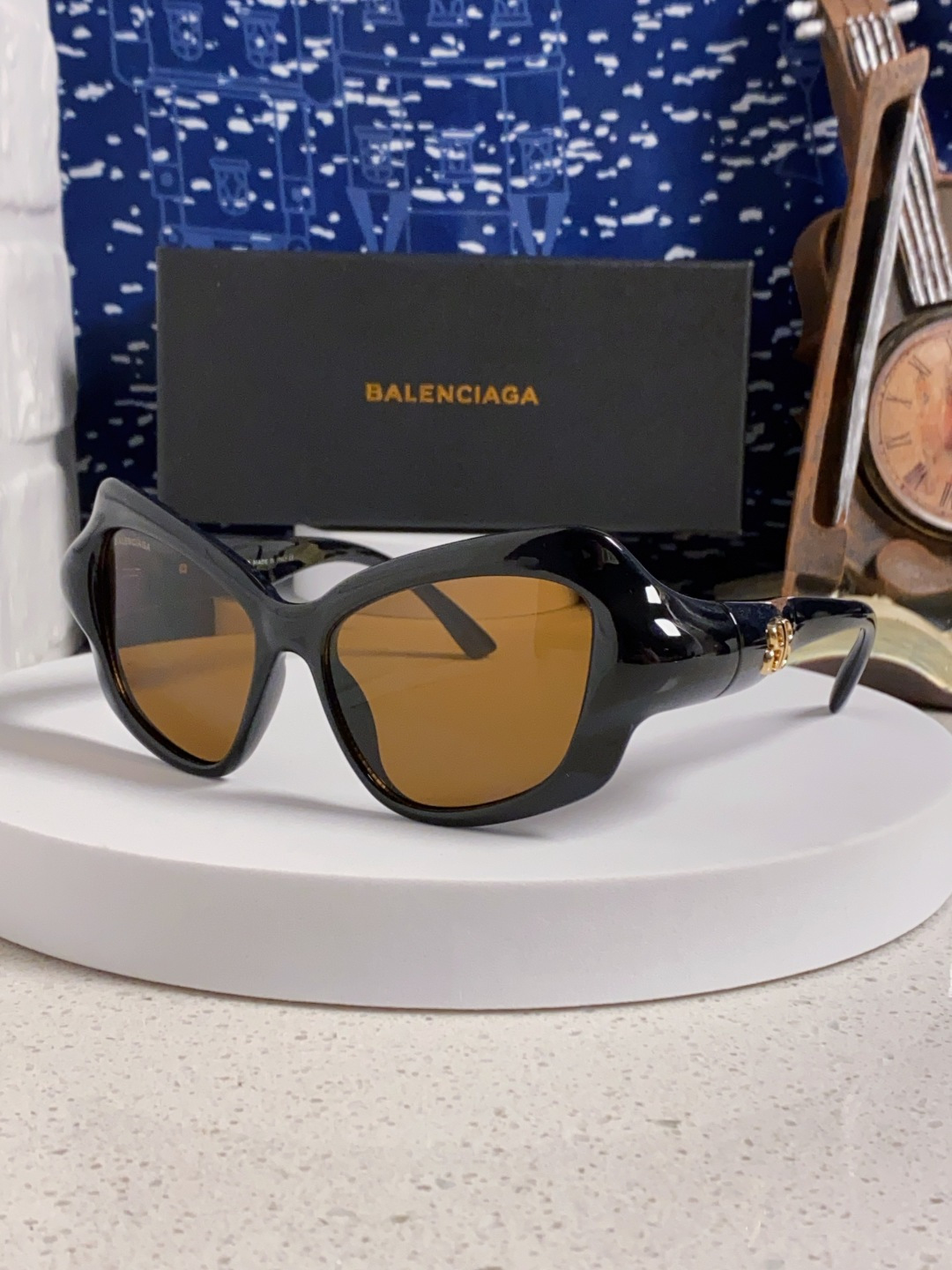 BALENCIAGA巴黎世家 2025新款 BB0353S欧美潮流大框时尚个性女士墨镜太阳镜