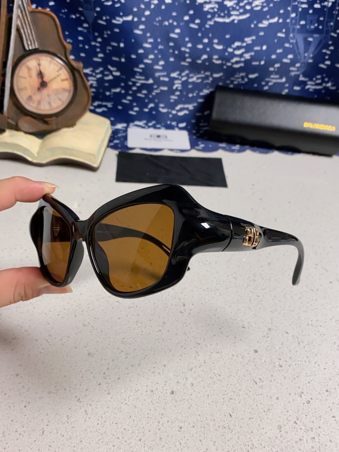 BALENCIAGA巴黎世家 2025新款 BB0353S欧美潮流大框时尚个性女士墨镜太阳镜