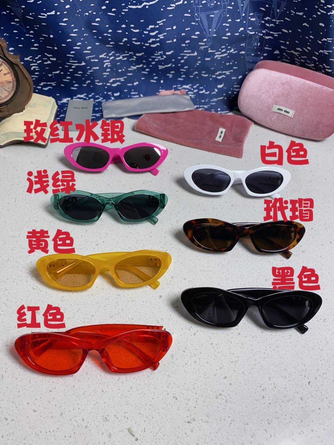 MiuMiu缪缪猫眼墨镜🕶️甜酷摩登女孩看过来真的被拿捏了!十分甜美减龄的一款墨镜，把少女的心狠狠抓住，