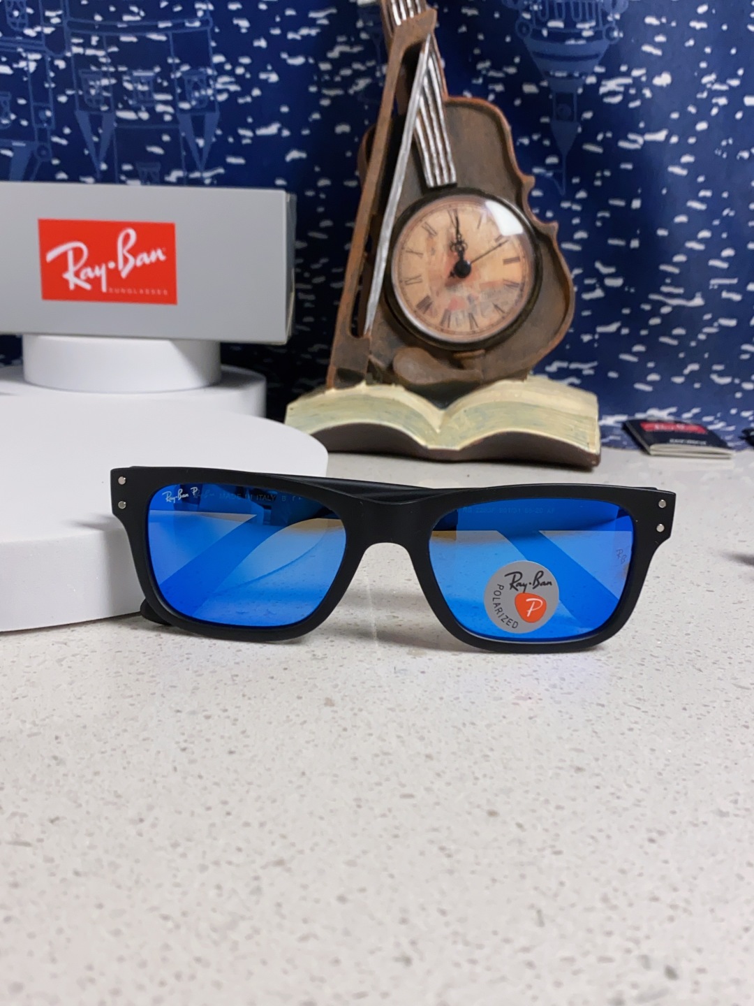 Rayban雷朋 偏光镜片男友系列方形中性太阳镜 RB2283 Size：55口20