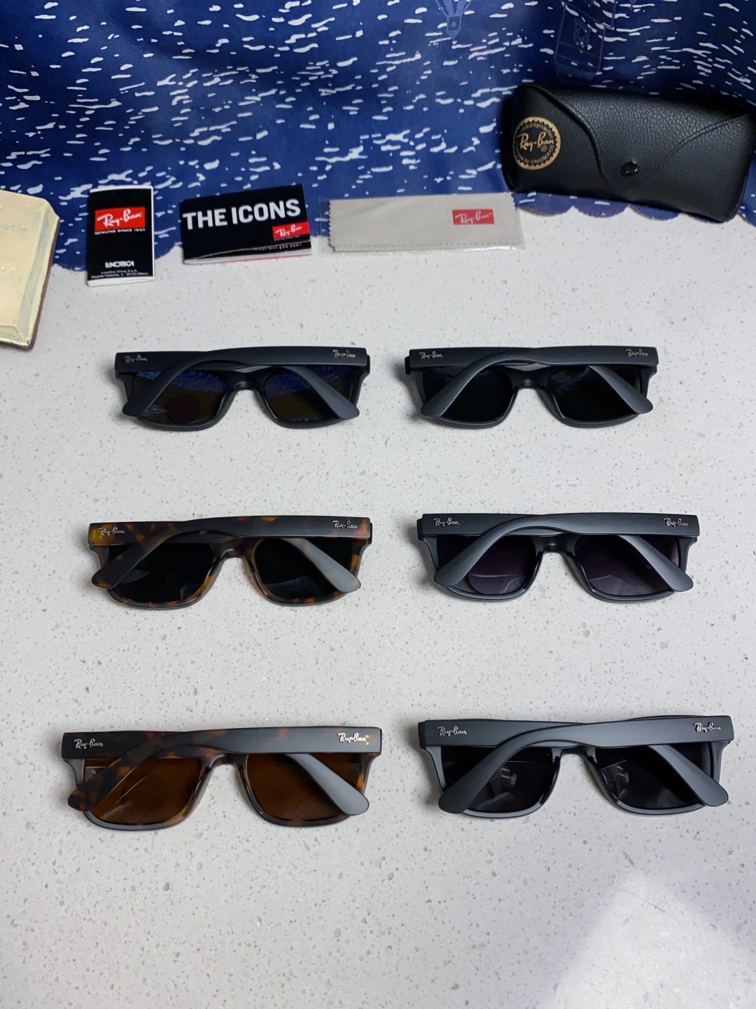 Rayban雷朋 偏光镜片男友系列方形中性太阳镜 RB2283 Size：55口20