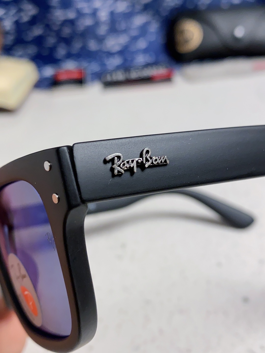 Rayban雷朋 偏光镜片男友系列方形中性太阳镜 RB2283 Size：55口20