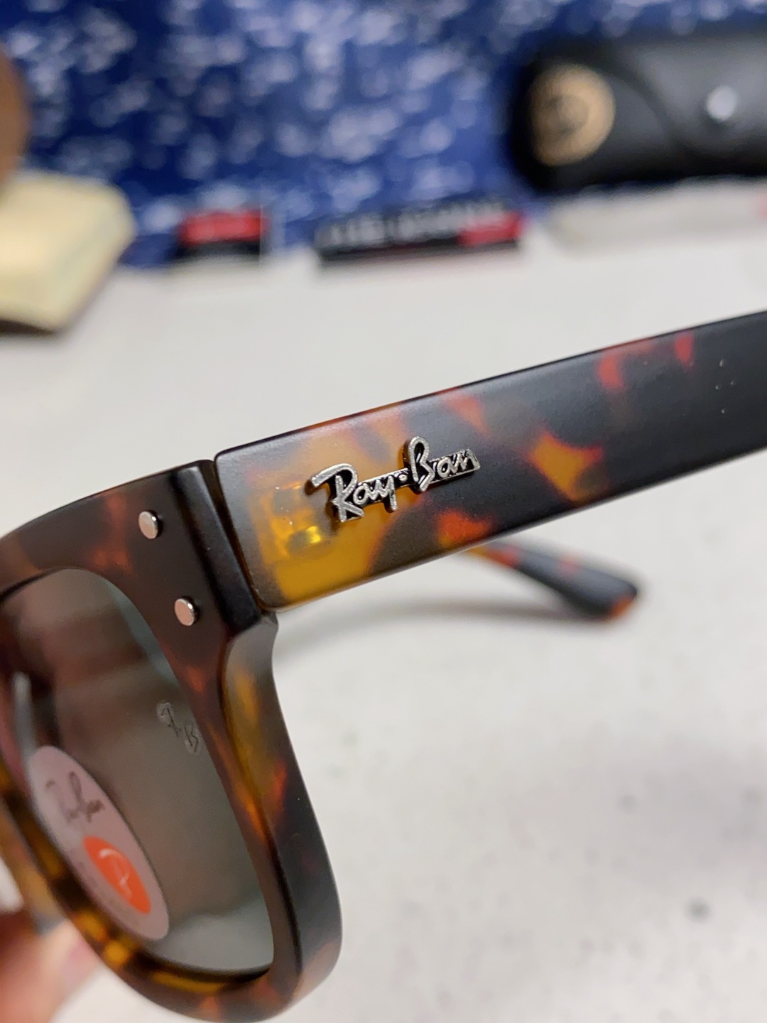 Rayban雷朋 偏光镜片男友系列方形中性太阳镜 RB2283 Size：55口20