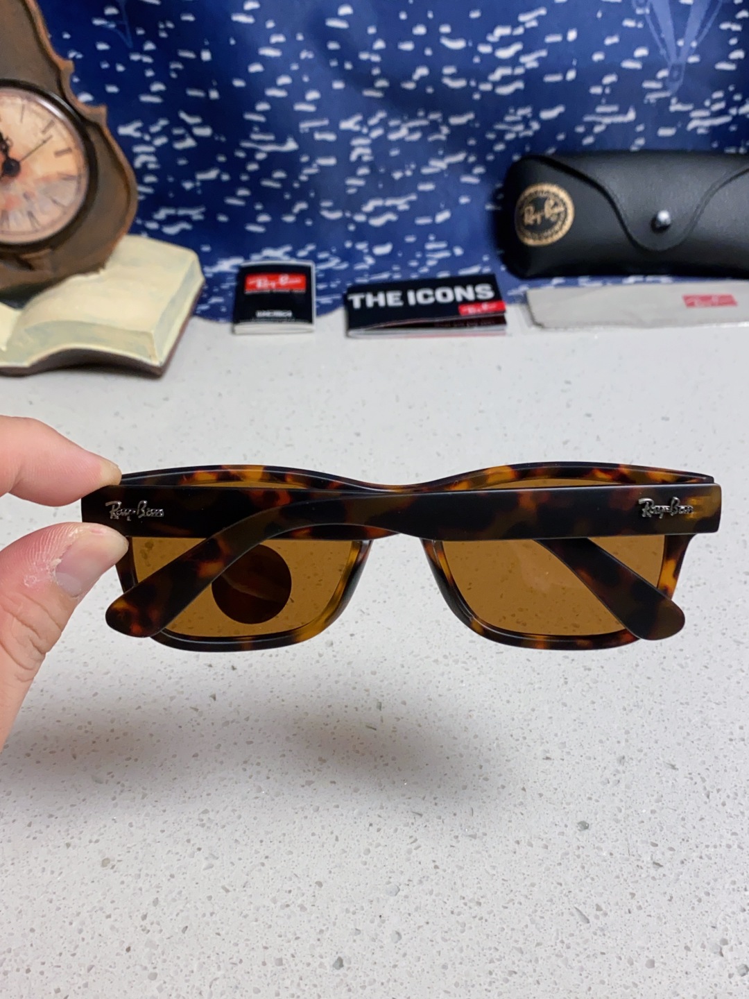 Rayban雷朋 偏光镜片男友系列方形中性太阳镜 RB2283 Size：55口20