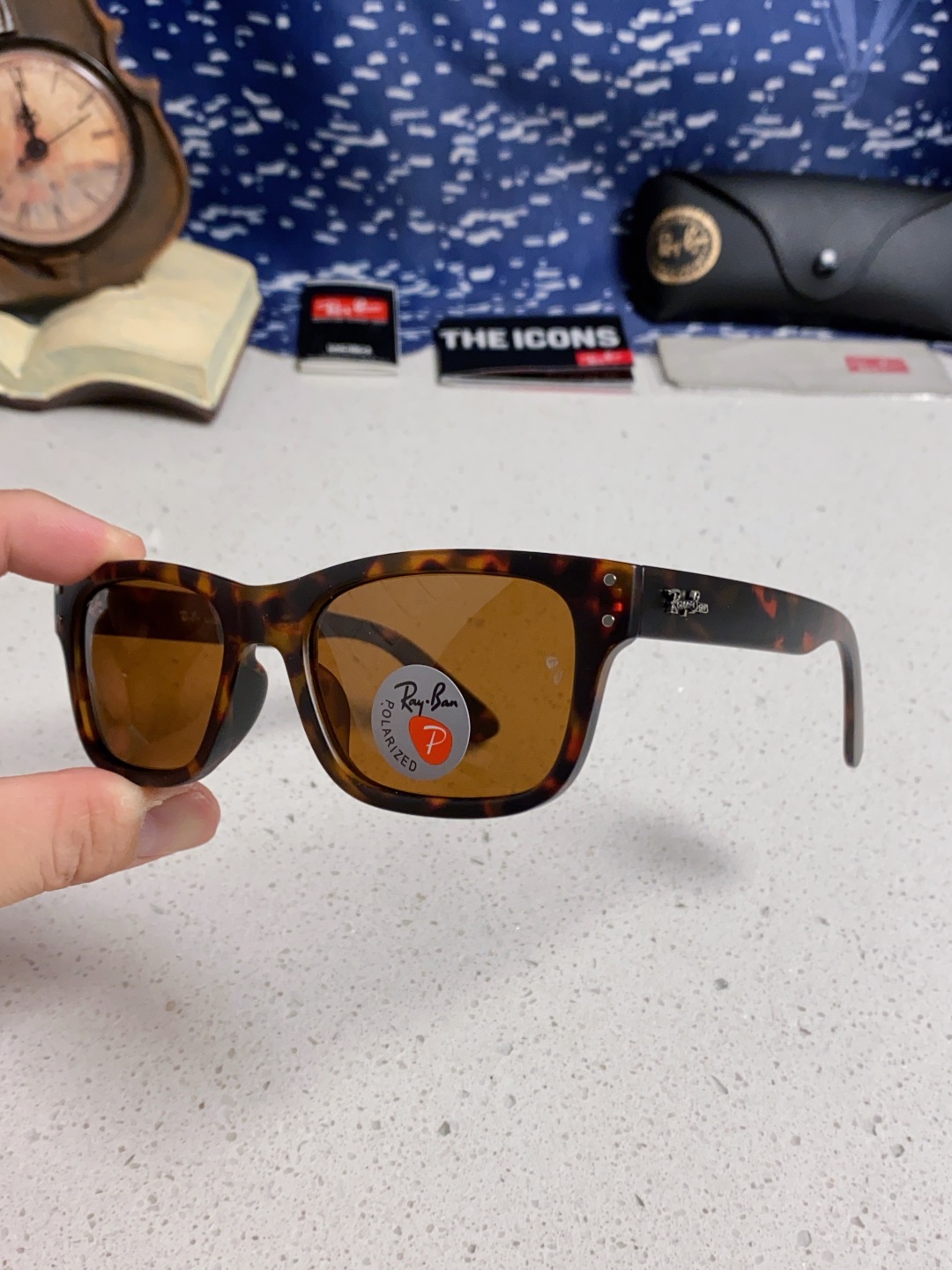 Rayban雷朋 偏光镜片男友系列方形中性太阳镜 RB2283 Size：55口20