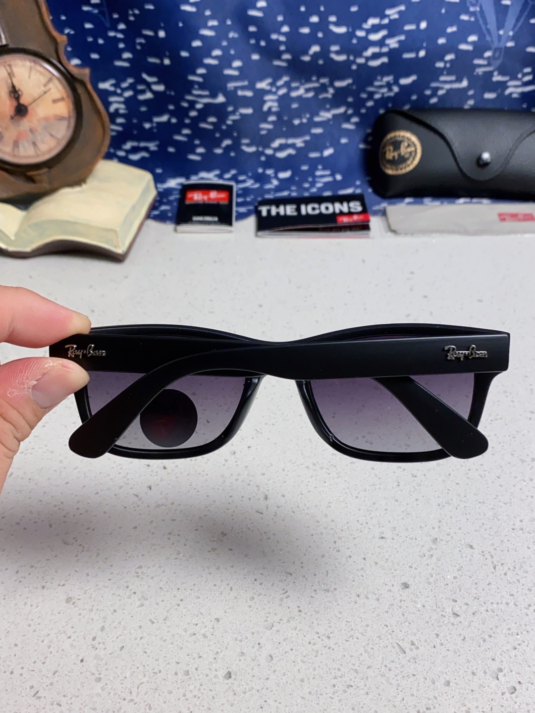 Rayban雷朋 偏光镜片男友系列方形中性太阳镜 RB2283 Size：55口20