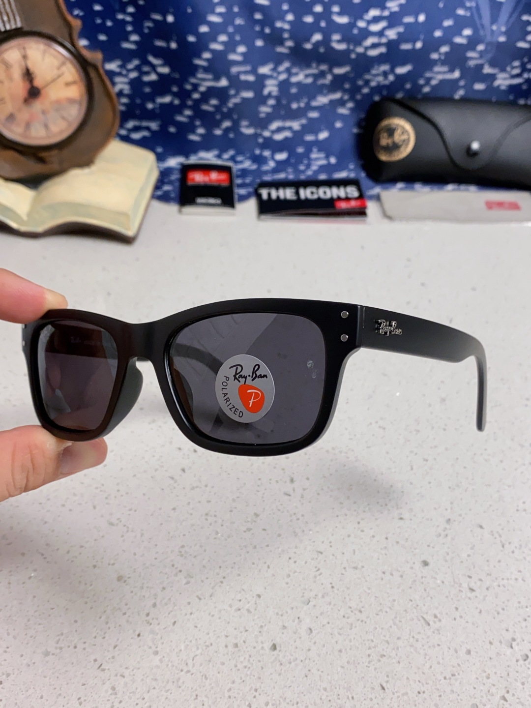 Rayban雷朋 偏光镜片男友系列方形中性太阳镜 RB2283 Size：55口20
