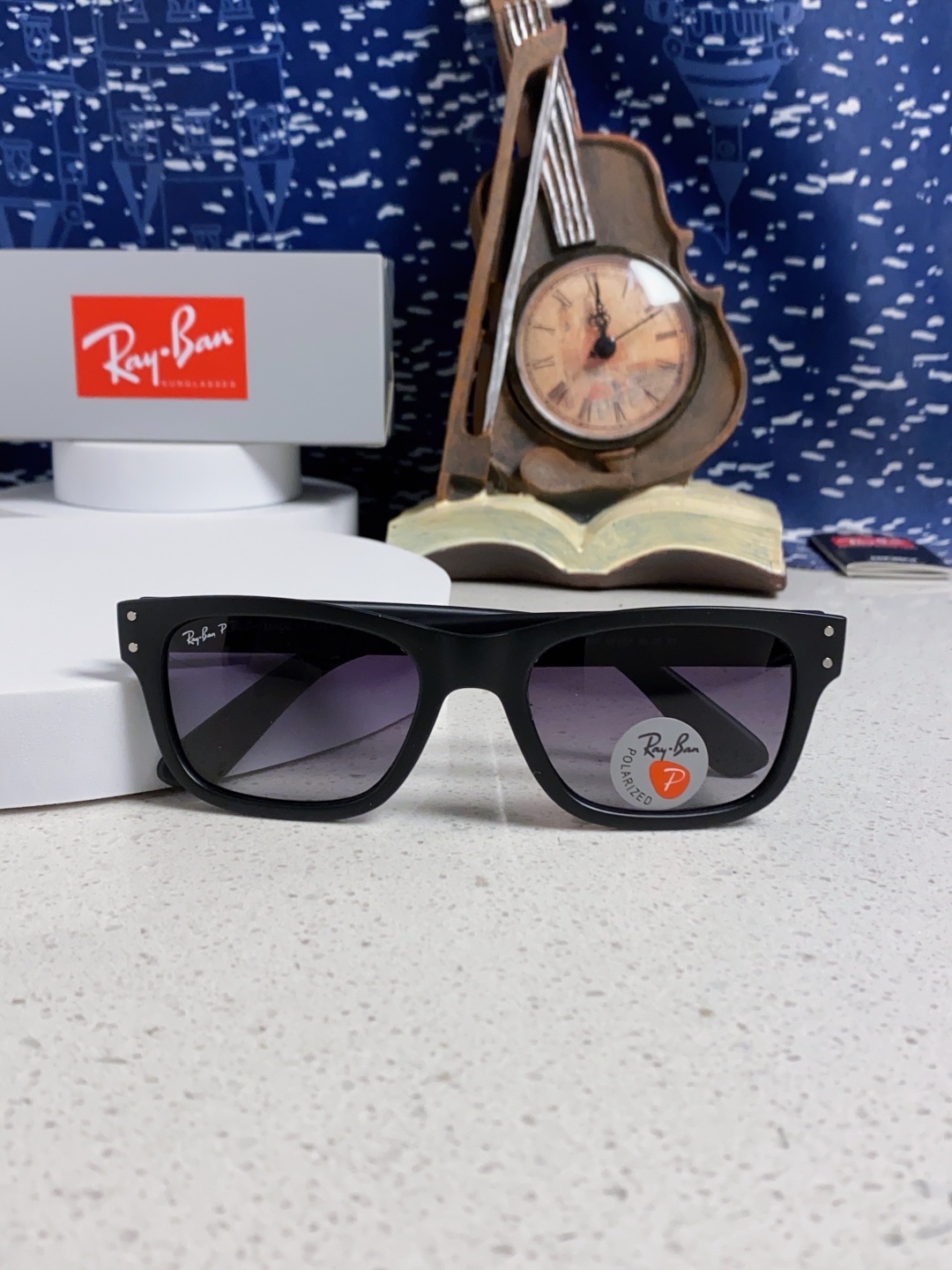 Rayban雷朋 偏光镜片男友系列方形中性太阳镜 RB2283 Size：55口20
