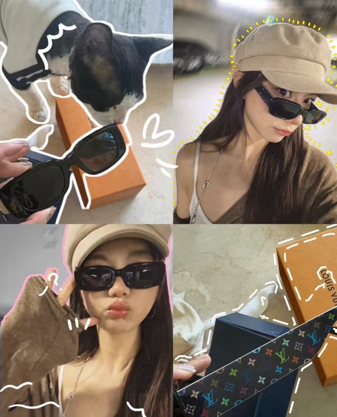 LouisVutton路易威登 2025 📸Lv联名村上隆系列大秀款🕶️【Z2709W】 三彩系列硬控我