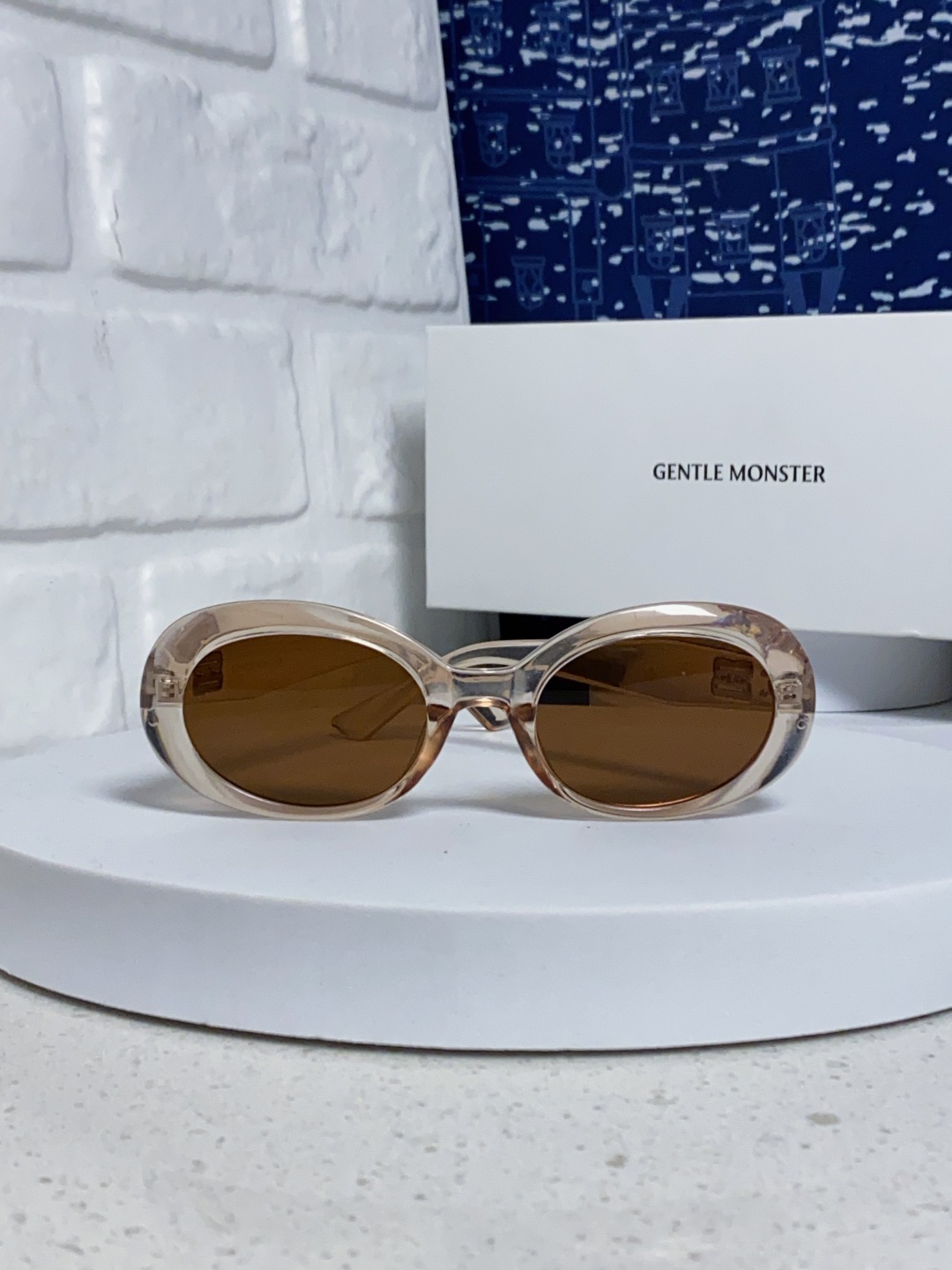 Gentle Moster(GM) 2025新款复古圆形墨镜男女韩版太阳镜防紫外线时尚百搭拍照出片 型号