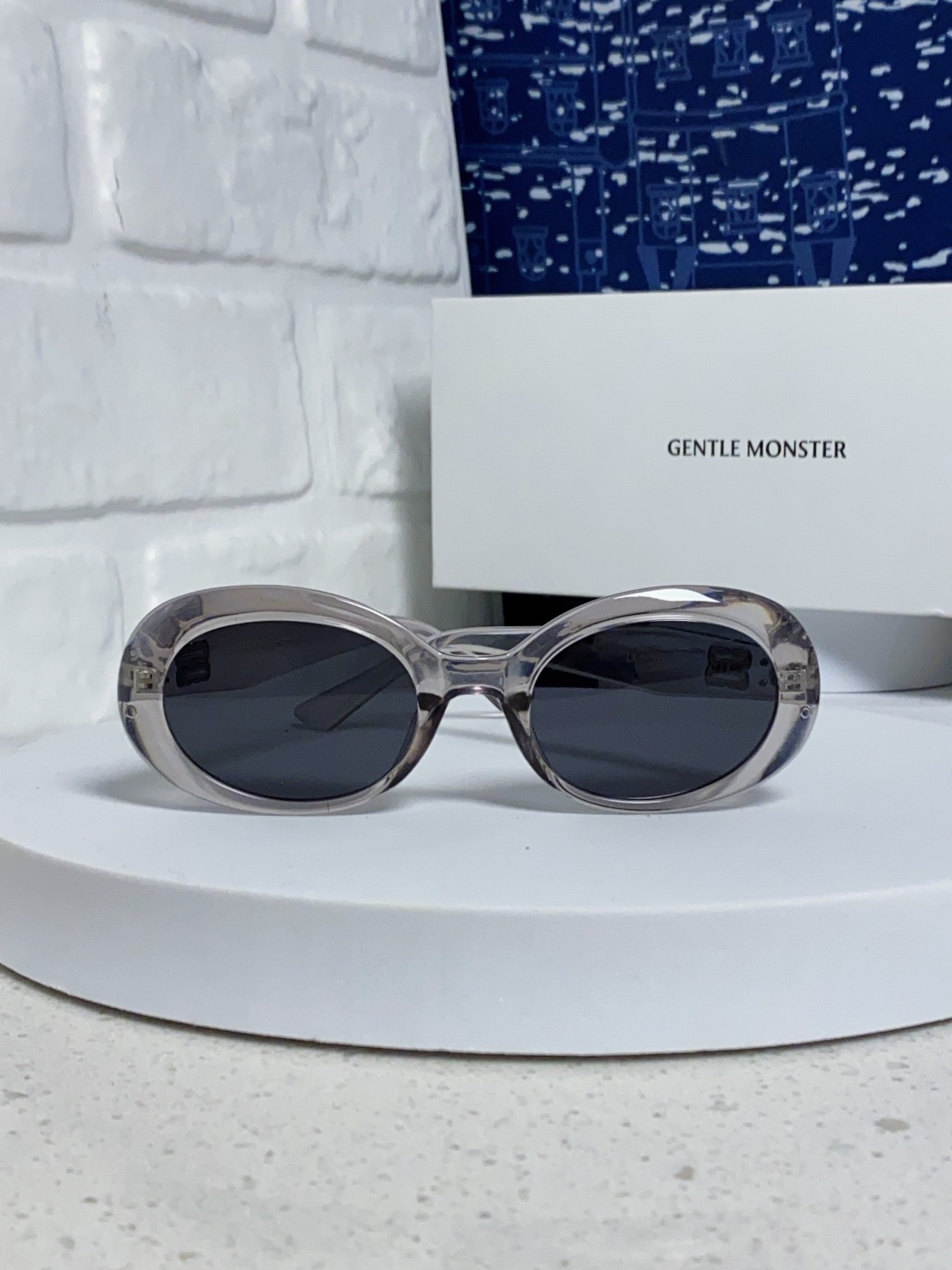 Gentle Moster(GM) 2025新款复古圆形墨镜男女韩版太阳镜防紫外线时尚百搭拍照出片 型号