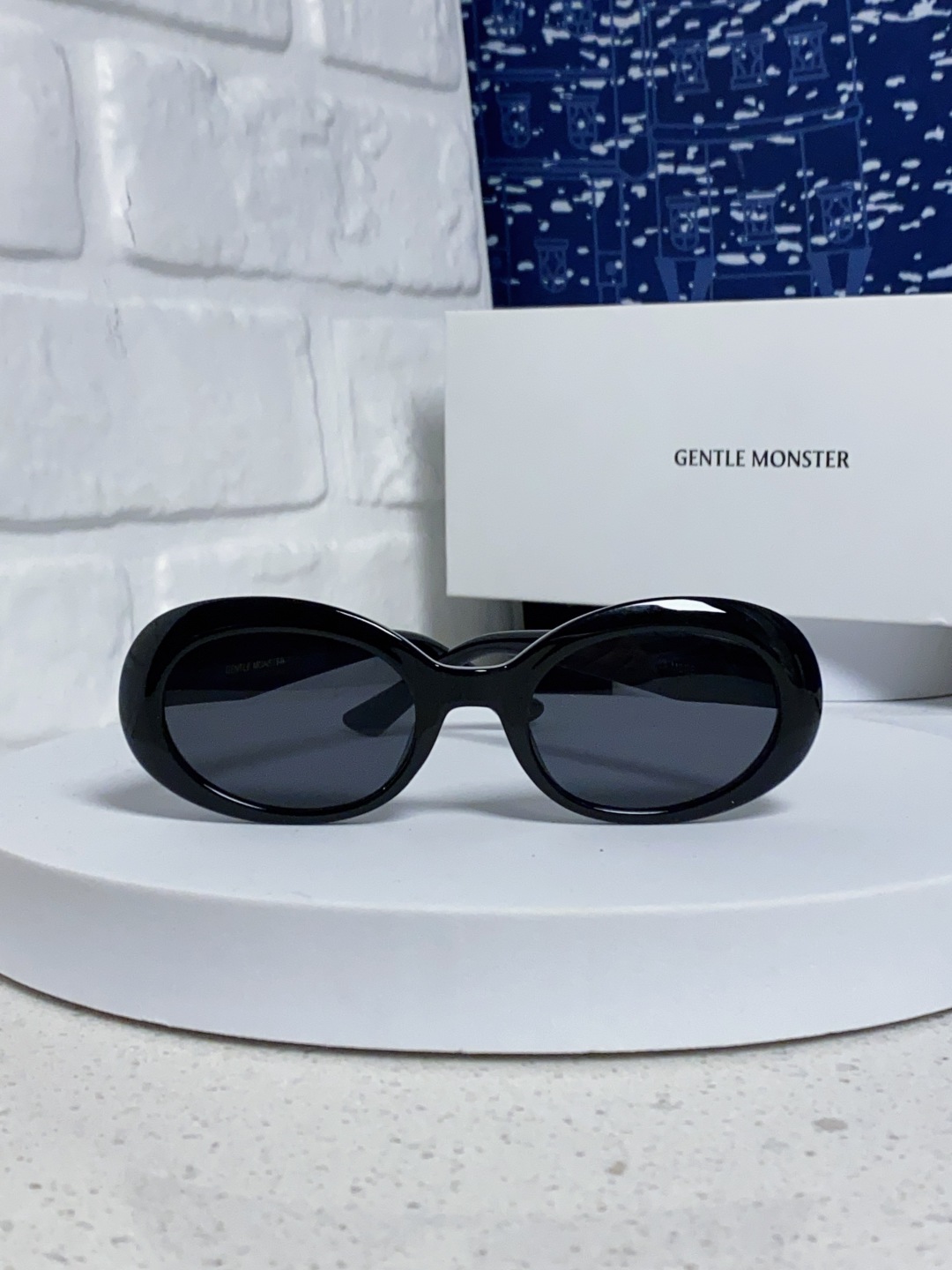 Gentle Moster(GM) 2025新款复古圆形墨镜男女韩版太阳镜防紫外线时尚百搭拍照出片 型号
