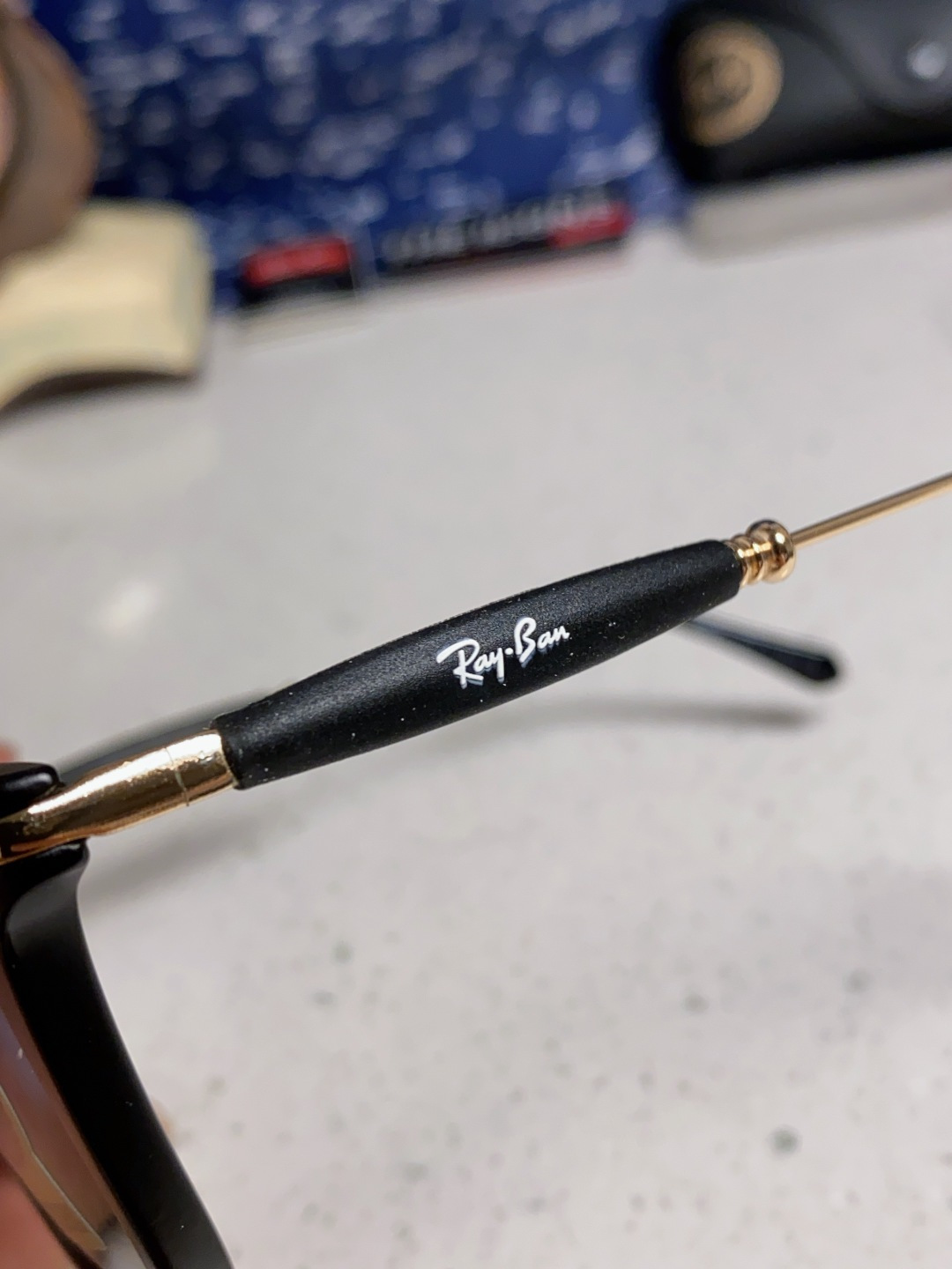 RayBan雷朋 方框玻璃镜片墨镜 旅行者系列方框太阳镜镜 高质量板材镜框电镀金属镜腿 方框高颜值设计男