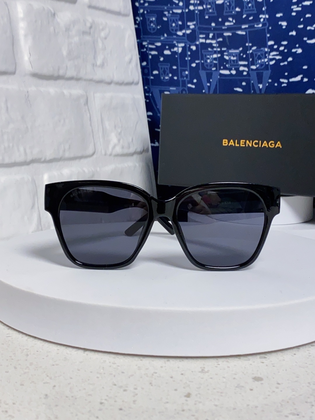 BALENCIAGA巴黎世家 2025新款墨镜女士大方框BB0215SA时尚太阳眼镜 偏光爆款