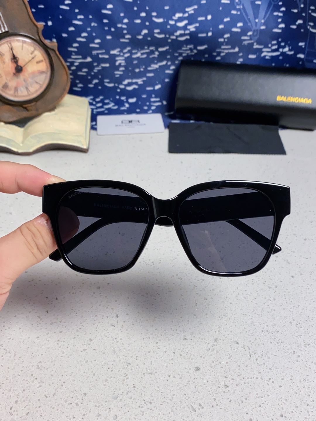 BALENCIAGA巴黎世家 2025新款墨镜女士大方框BB0215SA时尚太阳眼镜 偏光爆款