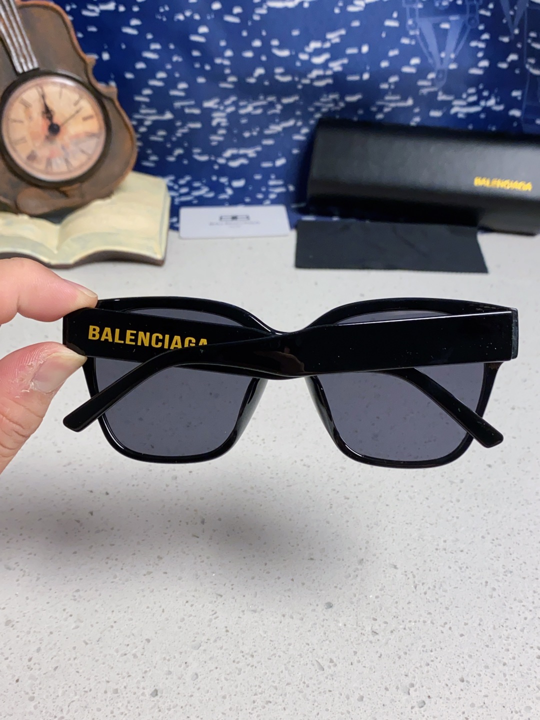 BALENCIAGA巴黎世家 2025新款墨镜女士大方框BB0215SA时尚太阳眼镜 偏光爆款