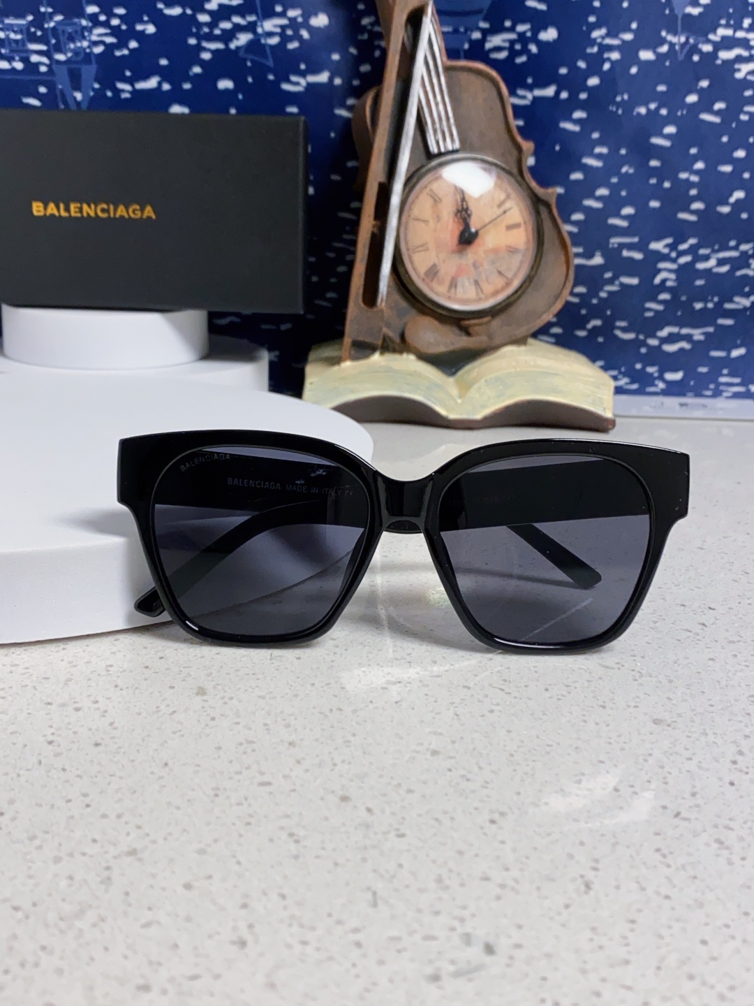 BALENCIAGA巴黎世家 2025新款墨镜女士大方框BB0215SA时尚太阳眼镜 偏光爆款