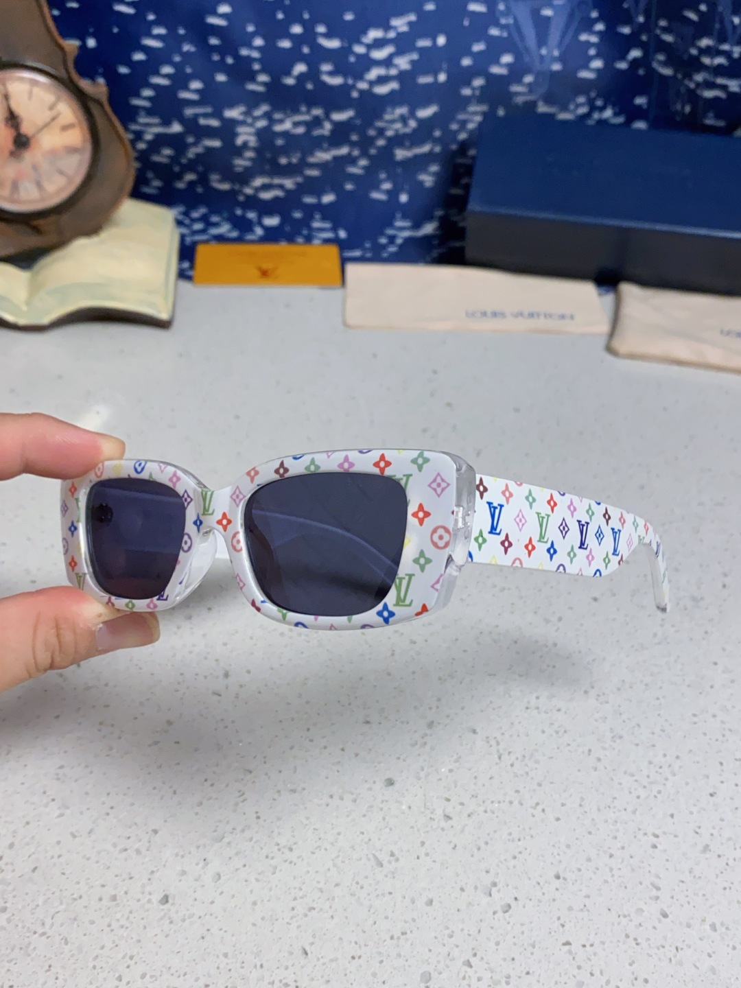 LouisVutton路易威登 2025 📸Lv联名村上隆系列大秀款🕶️【Z2709W】 三彩系列硬控我