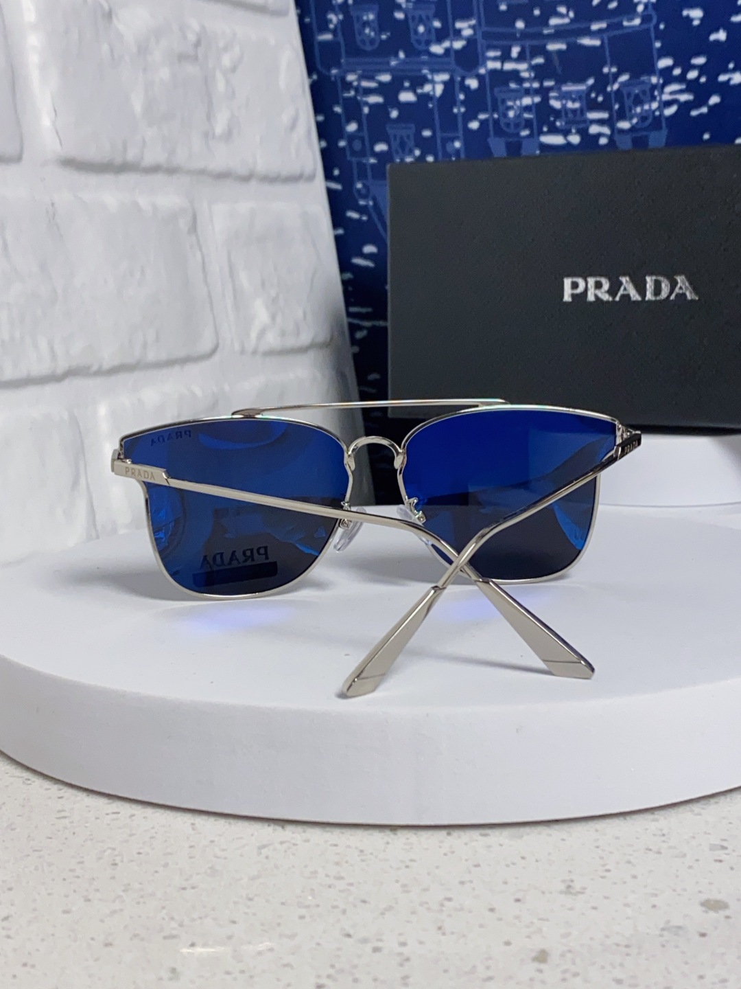 Prada普拉达 2025新款飞行员眼镜偏光太阳镜钓鱼出游驾驶墨镜男士开车专用 男女通用