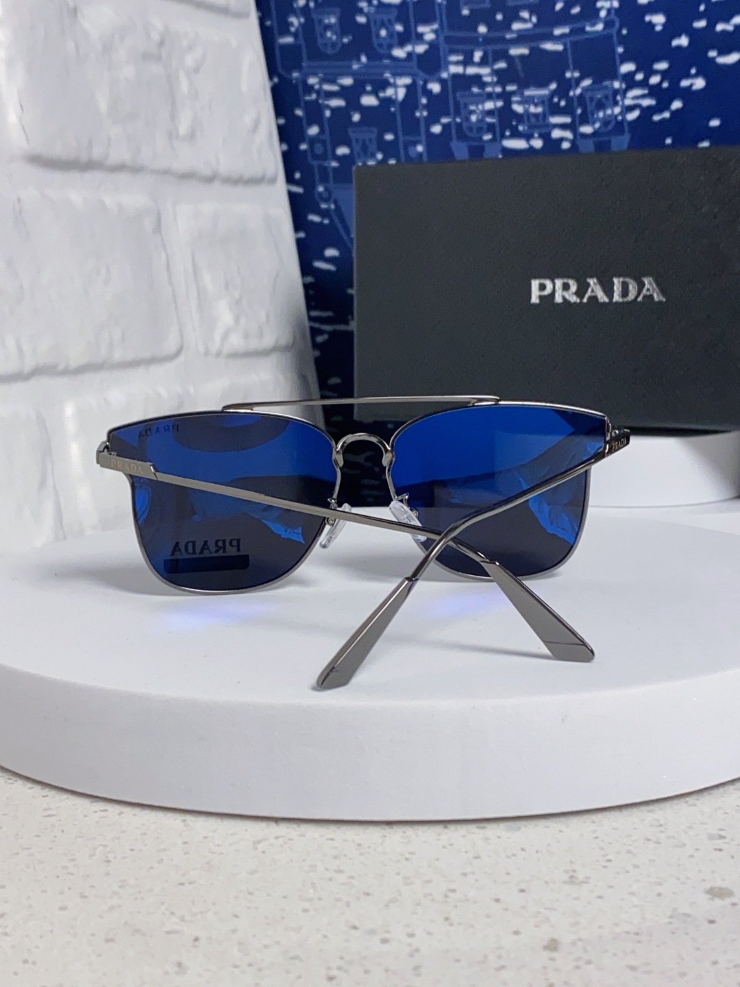 Prada普拉达 2025新款飞行员眼镜偏光太阳镜钓鱼出游驾驶墨镜男士开车专用 男女通用
