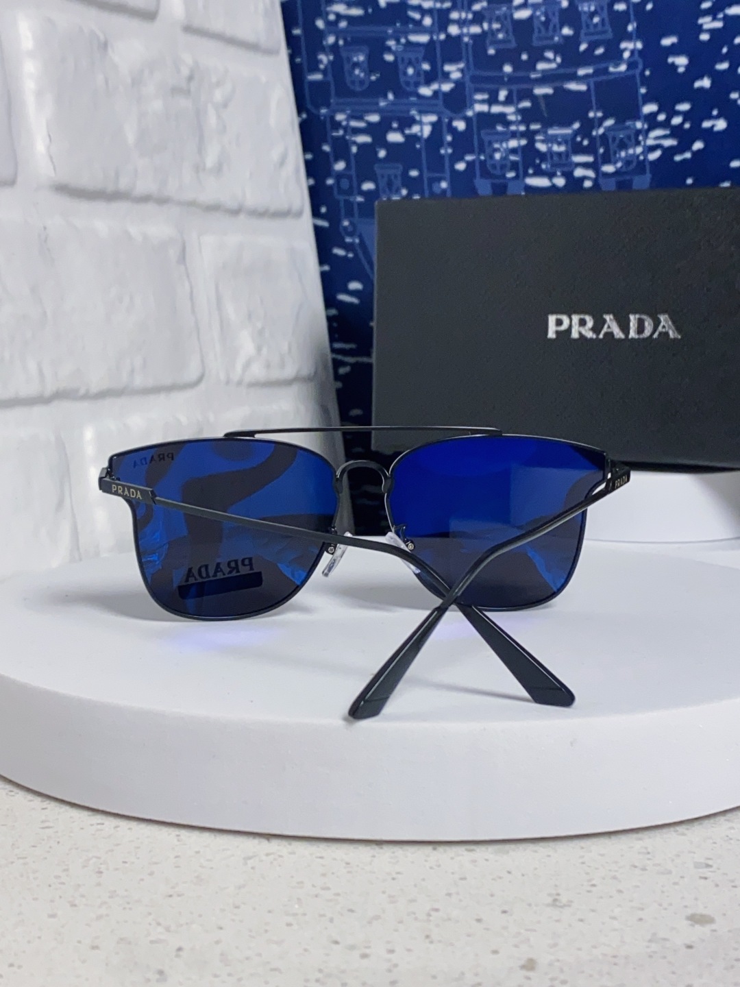 Prada普拉达 2025新款飞行员眼镜偏光太阳镜钓鱼出游驾驶墨镜男士开车专用 男女通用