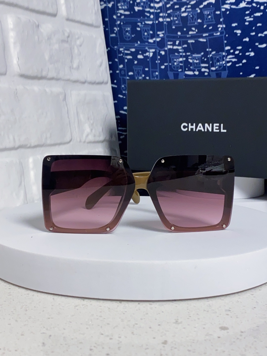 Chanel香奈儿 2025新款高级感星空方形大框偏光墨镜女气质优雅防紫外线太阳镜街拍开车