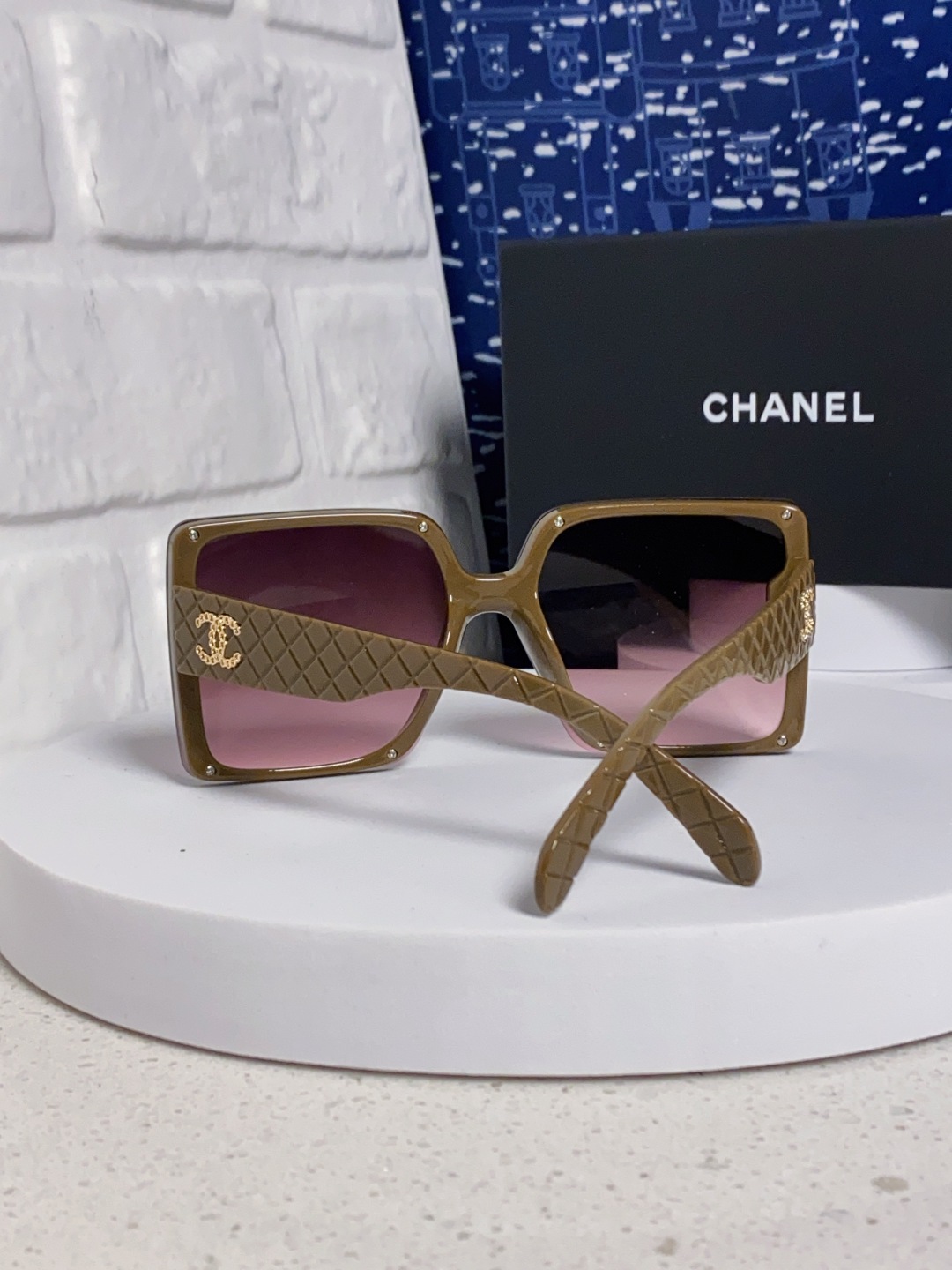 Chanel香奈儿 2025新款高级感星空方形大框偏光墨镜女气质优雅防紫外线太阳镜街拍开车
